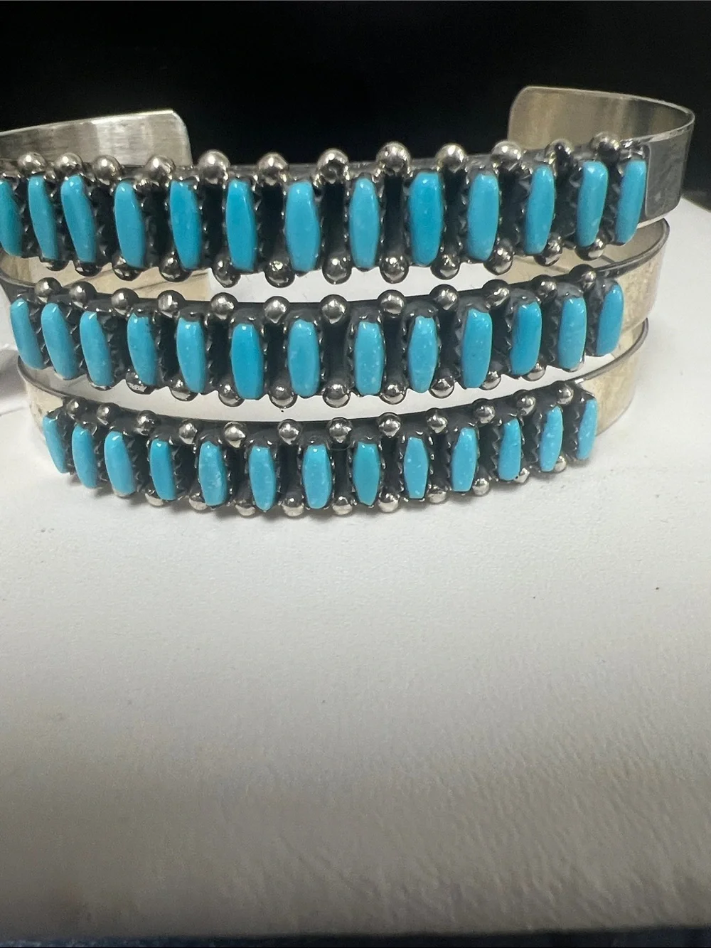 Native American hand made Turquoise Multi-Row Cuff Bracelet - Women Jewelry